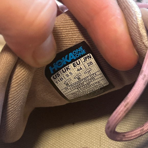 Hoka Transport GTX Womens Pink Blush Rose Hiking Trail Sneakers size 11 - Picture 4 of 5
